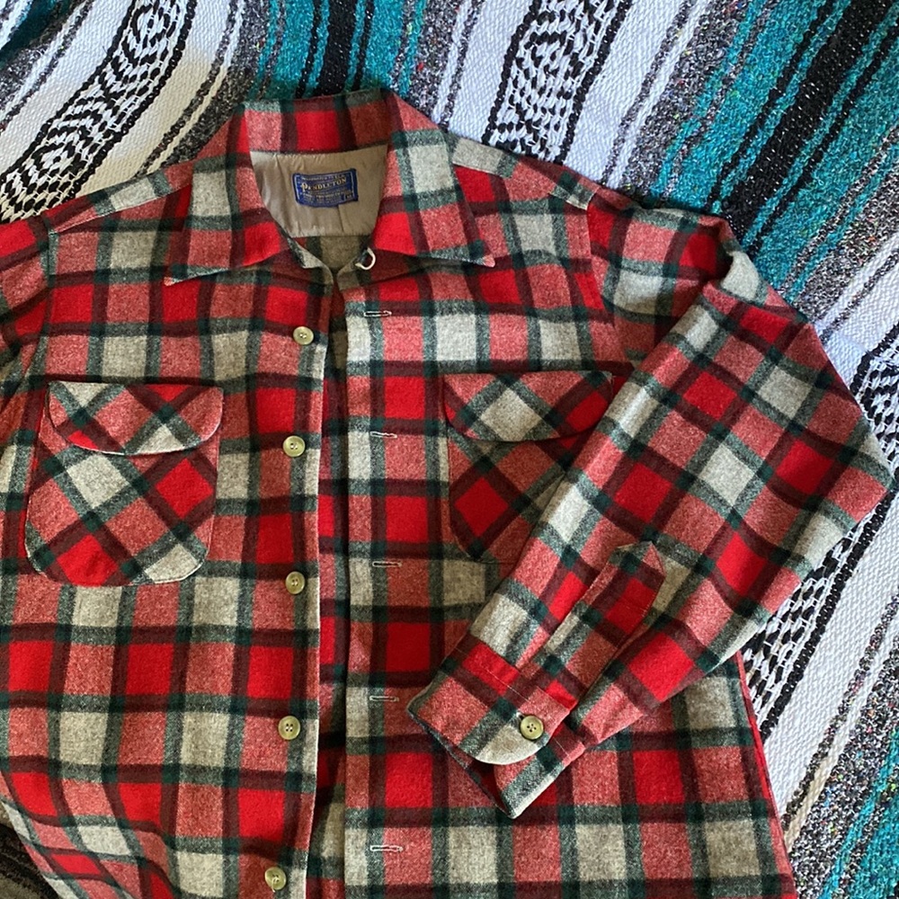 Pendleton 100% wool board shirt